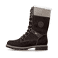 Dunkelbraune remonte Hochschaftstiefel D8474-25. Schuh Außenseite.