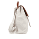 remonte Damen Rucksack Q0525-00 in Glanzschwarz aus Kunstleder mit Reißverschluss. Rucksack getragen.