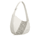 Sac à main remonte Q0672-61 beige avec bretelles ajustables. Côté gauche.