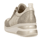 Baskets basses remonte métalliques pour femme D2401-61. Chaussure vue de l'arrière.