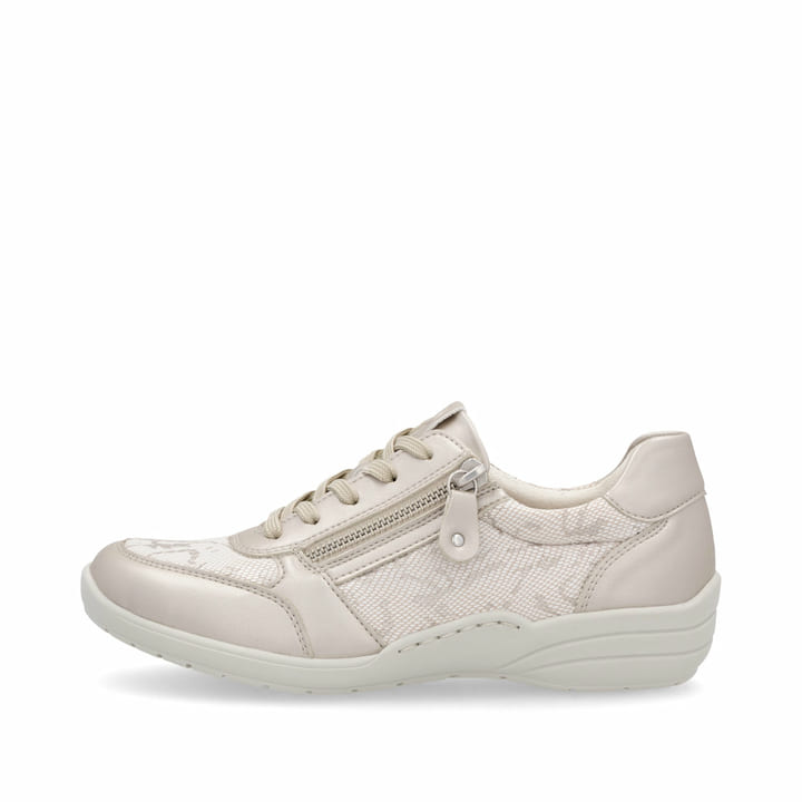 Metallische remonte Damen Sneaker R7637-80 mit metallischem Finish. Schuh Außenseite.