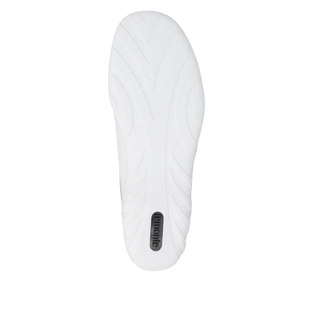 Chaussures à lacets remonte blanches vegan pour femme R3408-83. Semelle extérieure de la chaussure.