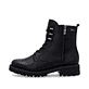 Schwarze remonte Damen Schnürstiefel D8656-00 mit wasserabweisender TEX-Membran. Schuh Außenseite.