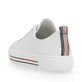 Weiße remonte Damen Sneaker Low D0900-80 mit Schnürung sowie der Komfortweite G. Schuh von hinten.