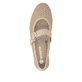 Ballerines remonte marron pour femme D0K17-20. Chaussure vue de dessus.