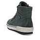 Olivgrüne remonte Damen Schnürstiefel D0772-54 mit wasserabweisender TEX-Membran. Schuh von hinten.