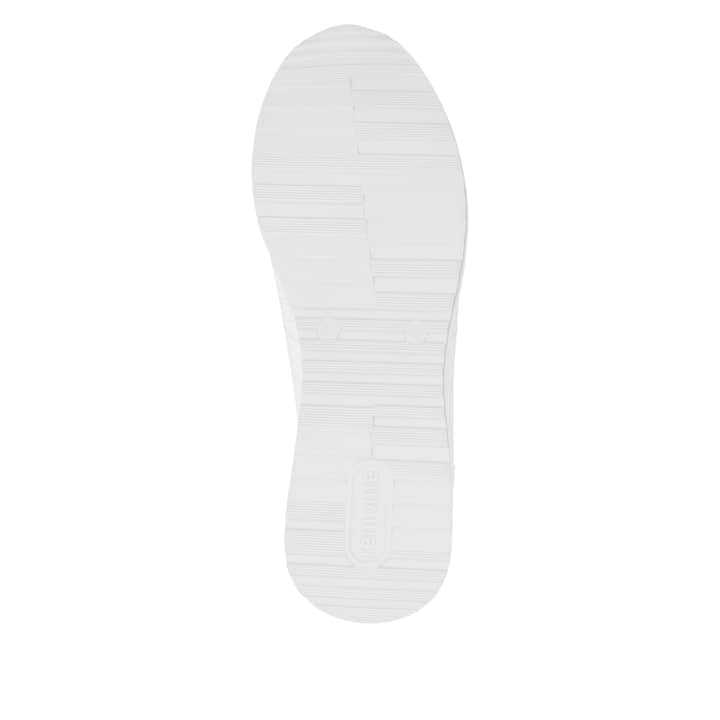 Weiße remonte Damen Sneaker Low D1G09-80 mit einem Reißverschluss. Schuh Laufsohle.
