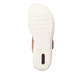 Orangene remonte Riemchensandalen R6853-39 mit einem Klettverschluss. Schuh Laufsohle.