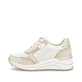 Weiße remonte Damen Sneaker Low D0T14-81 mit Reißverschluss sowie Extraweite H. Schuh Außenseite.