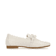 Macciatoweiße remonte Damen Loafer D0K00-80 mit einem Elastikeinsatz. Schuh Innenseite.