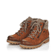 
Braune remonte Damen Schnürstiefel D7478-22 mit einer dämpfenden Profilsohle. Schuhpaar schräg.