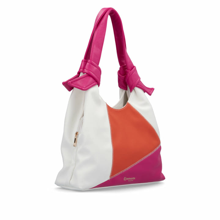 remonte Damen Handtasche Q0709-35 in Bordeauxrot aus Kunstleder mit Reißverschluss. Handtasche getragen.