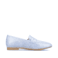 Jeansblaue remonte Damen Loafers D0K02-12 mit Elastikeinsatz sowie einer Profilsohle. Schuh Innenseite