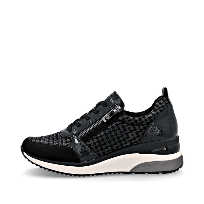 Remonte Sneaker basse da donna D1G00, con inserto sciolto, Nero Combi 03, 36 EU