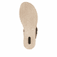 Braune remonte Keilsandaletten D6453-22 mit trendiger Schnalle. Schuh Laufsohle.