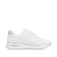 Weiße remonte Damen Sneaker Low D1G00-80 mit einem Reißverschluss. Schuh Innenseite.