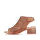 
Kastanienbraune remonte Damen Riemchensandaletten R8774-24 mit einem Blockabsatz. Schuh Außenseite