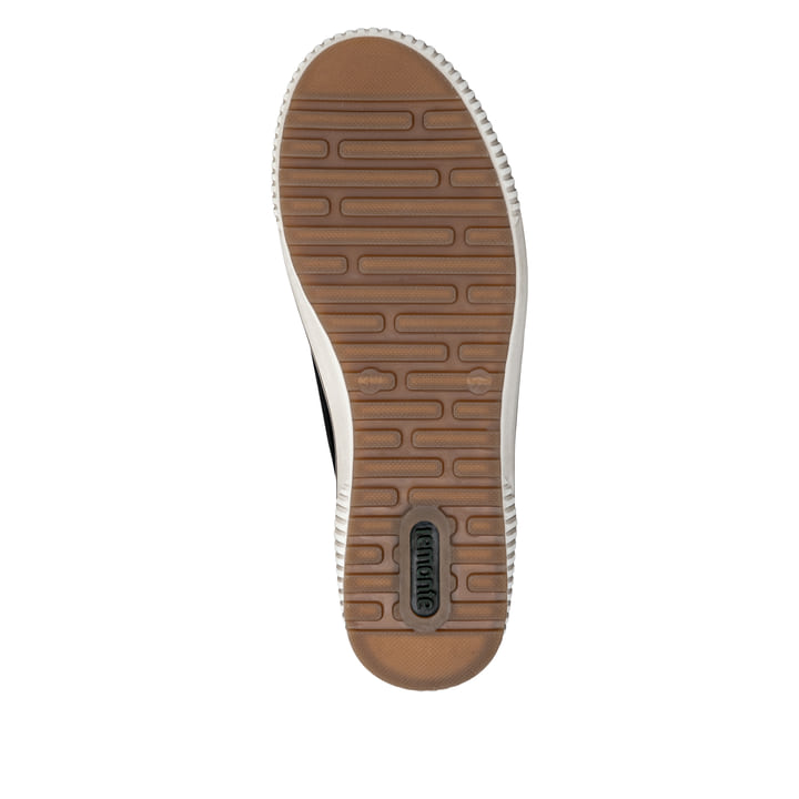Schwarze remonte Damen Schnürstiefel D0770-03 mit wasserabweisender TEX-Membran. Schuh Laufsohle.