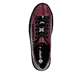 Baskets basses remonte rouges pour femme D1C09-35 avec fermeture éclair. Semelle extérieure de la chaussure.