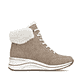 Braune remonte Damen Schnürstiefel D0T77-20 mit wasserabweisender TEX-Membran. Schuh Innenseite.