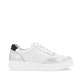 Weiße remonte Damen Sneaker Low D0J05-80 mit einem Reißverschluss. Schuh Innenseite.