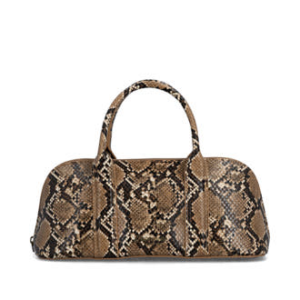 remonte Handtasche Q0673-25 in Schlangen Muster mit Tragehenkel, Schulterriemen und Innentasche.  Vorderseite.