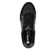 Schwarz-bronzene remonte Damen Schnürschuhe D0T23-03 mit einem Reißverschluss. Schuh von oben.