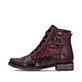 Bottes à lacets remonte rouges femmes D4381-35 avec membrane remonteTEX. Côté extérieur de la chaussure.