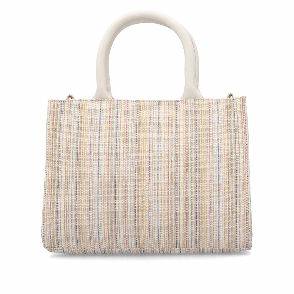 remonte Damen Shopper Q0757-90 in Altrosa-Metallic aus Kunstleder mit Reißverschluss. Shopper getragen.