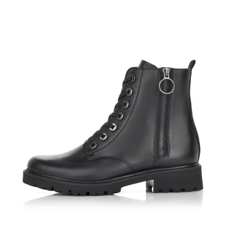 
Schwarze remonte Damen Biker Boots D8671-01 mit einer besonders leichten Sohle. Schuh Außenseite