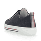 Blaue remonte Damen Sneaker Low D0900-15 mit Schnürung sowie der Komfortweite G. Schuh von hinten.