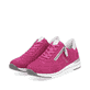 Rosane remonte Damen Sneaker R6705-31 mit Reißverschluss sowie Komfortweite G. Schuhpaar seitlich schräg.