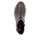 Bottines remonte marron pour femme D0F77-25 avec élément décoratif. Semelle extérieure de la chaussure.