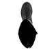 Schwarze remonte Hochschaftstiefel D0B72-01 mit wasserabweisender TEX-Membran. Schuh von oben.