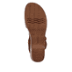 
Schokobraune remonte Damen Riemchensandaletten D0N52-24 mit einem Blockabsatz. Schuh Laufsohle