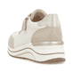 Beige remonte Damen Sneaker D0T00-60 mit einem Reißverschluss sowie Extraweite H. Schuh von oben.