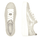 Goldene remonte Damen Sneaker Low D1C03-60 mit Schnürung sowie Komfortweite G. Schuh von oben, liegend.