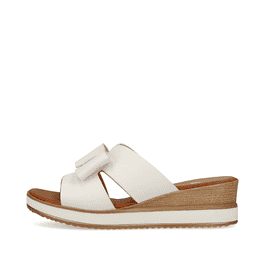 Remonte D0N56 Mules Pour Femme - Cuir Rugueux Talon Bloc 5,5 Cm