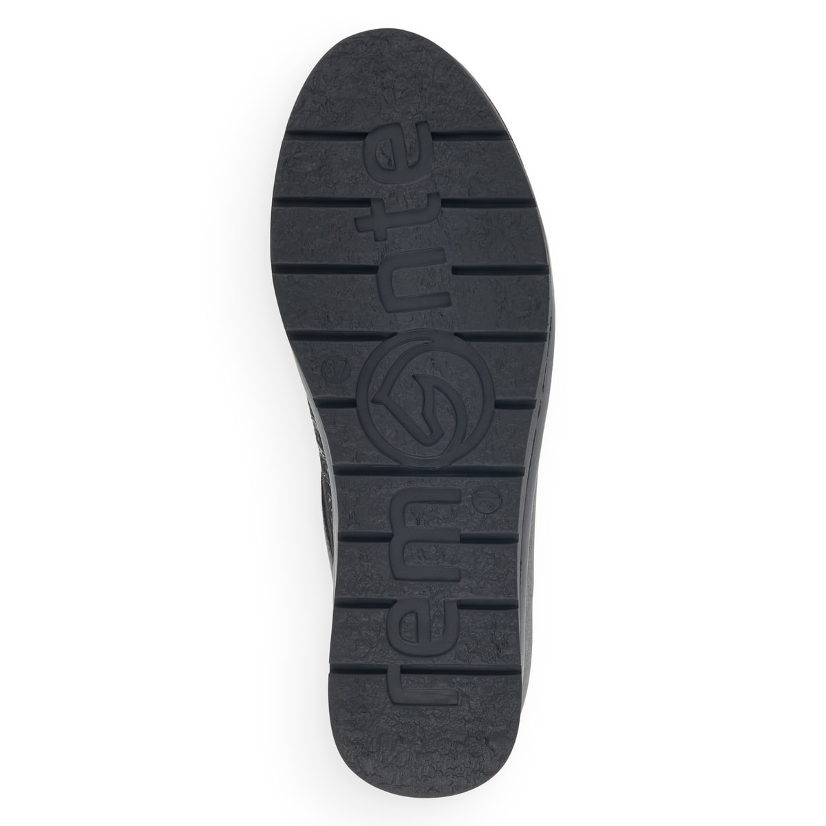 Schwarze remonte Damen Sneaker R0701-03 mit Reißverschluss sowie Komfortweite G. Schuh Laufsohle.