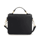 Shoppe jetzt die remonte Handtasche Q0632-00 in Schwarz mit Überschlag, Reißverschluss und Innfenfach. Rückseite.