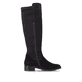 Bottes cuissardes remonte noires femmes D3U70-00 avec fermeture éclair. Côté intérieur de la chaussure.