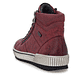 Rote remonte Damen Schnürstiefel D0772-36 mit wasserabweisender TEX-Membran. Schuh von hinten.