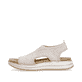 Puderrosane remonte Damen Riemchensandalen D1J52-31 mit einem Elastikeinsatz. Schuh Außenseite.