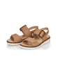 
Nussbraune remonte Damen Riemchensandalen D2067-60 mit einer flexiblen Profilsohle. Schuhpaar schräg.