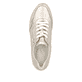 Metallische remonte Damen Sneaker Low D2G01-90 mit einem Reißverschluss. Schuh von oben.