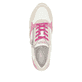 Weiße remonte Damen Sneaker Low D1323-83 mit Reißverschluss sowie Komfortweite G. Schuh von oben.