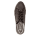 Dunkelbraune remonte Damen Sneaker R6777-25 mit wasserabweisender TEX-Membran. Schuh von oben.