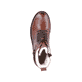 
Nussbraune remonte Damen Biker Boots D0A74-22 mit Schnürung und Reißverschluss. Schuh von oben