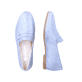 
Jeansblaue remonte Damen Loafers D0K02-12 mit Elastikeinsatz sowie einer Profilsohle. Schuhpaar von oben.
