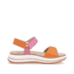 Rosane remonte Riemchensandalen D1J57-31 mit einem Klettverschluss. Schuh Innenseite.
